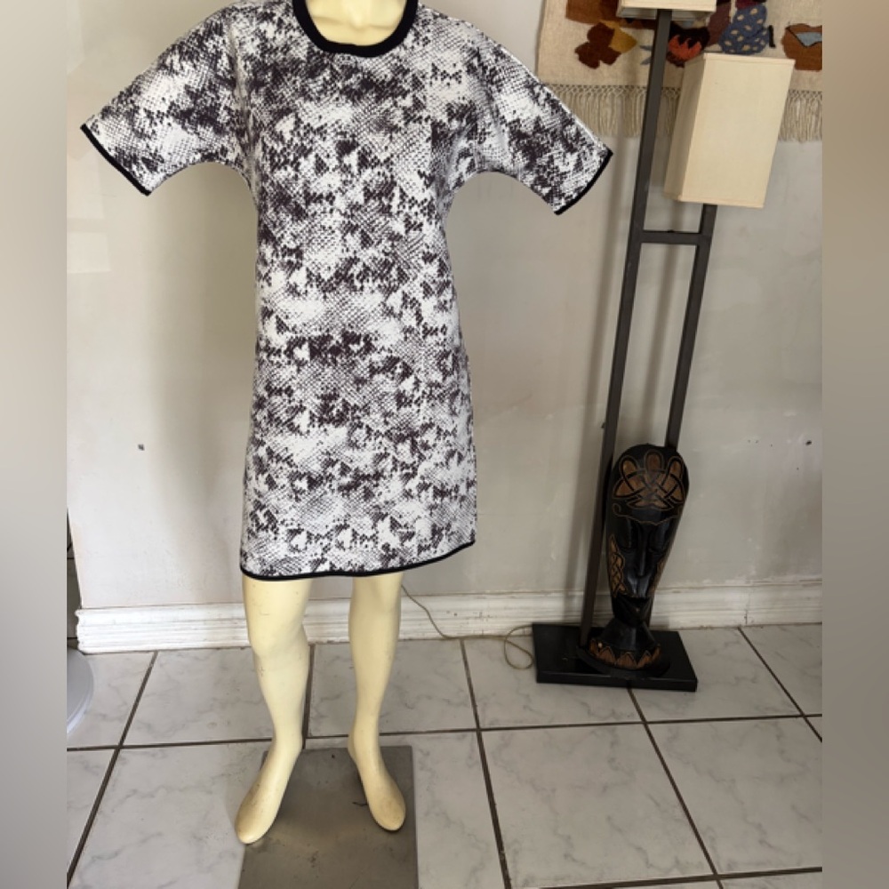 Escada Sport Monochrome Python Print Mini Dress S… - image 11